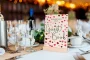 wildflower engraved wedding guest book showing A5 and A4 size options side by side